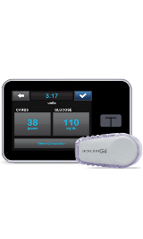 Tandem IQ continuous glucose monitor and meter