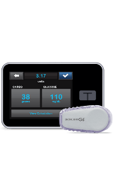 Tandem IQ continuous glucose monitor and meter