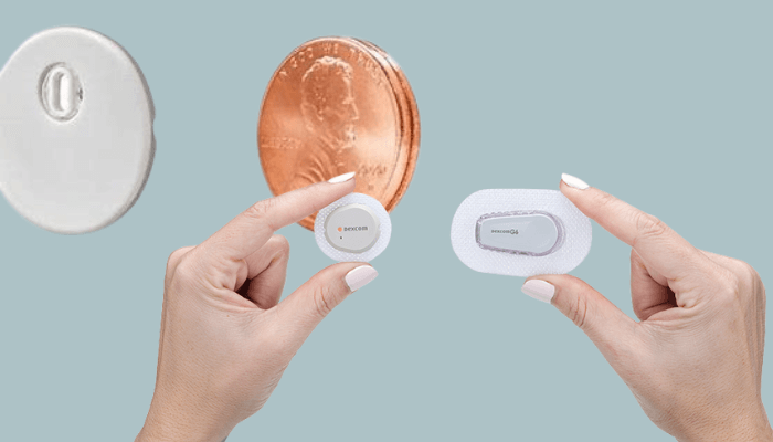 CGM sensor & penny size comparison in relation to Dexcom & Libre 3