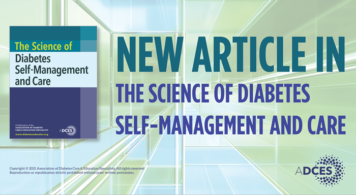 New ArticleTSO New Article in ADCES' Journal