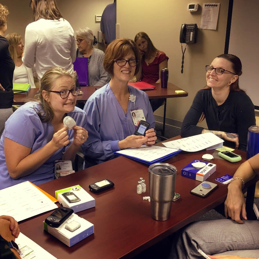 Training with diabetes technology